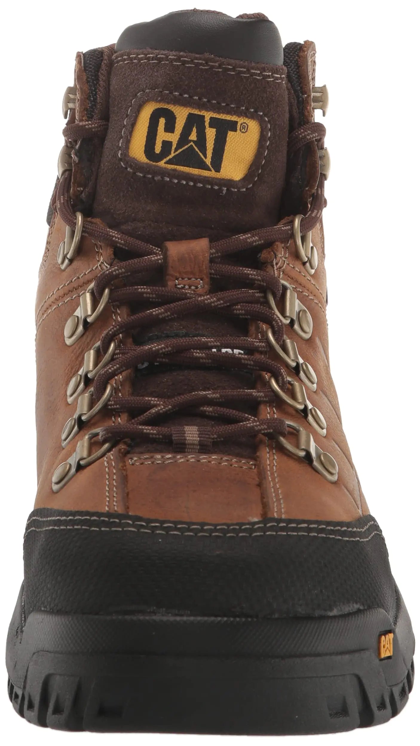 CAT Men’s Threshold Waterproof Steel Toe Work Boot 14 Real Brown